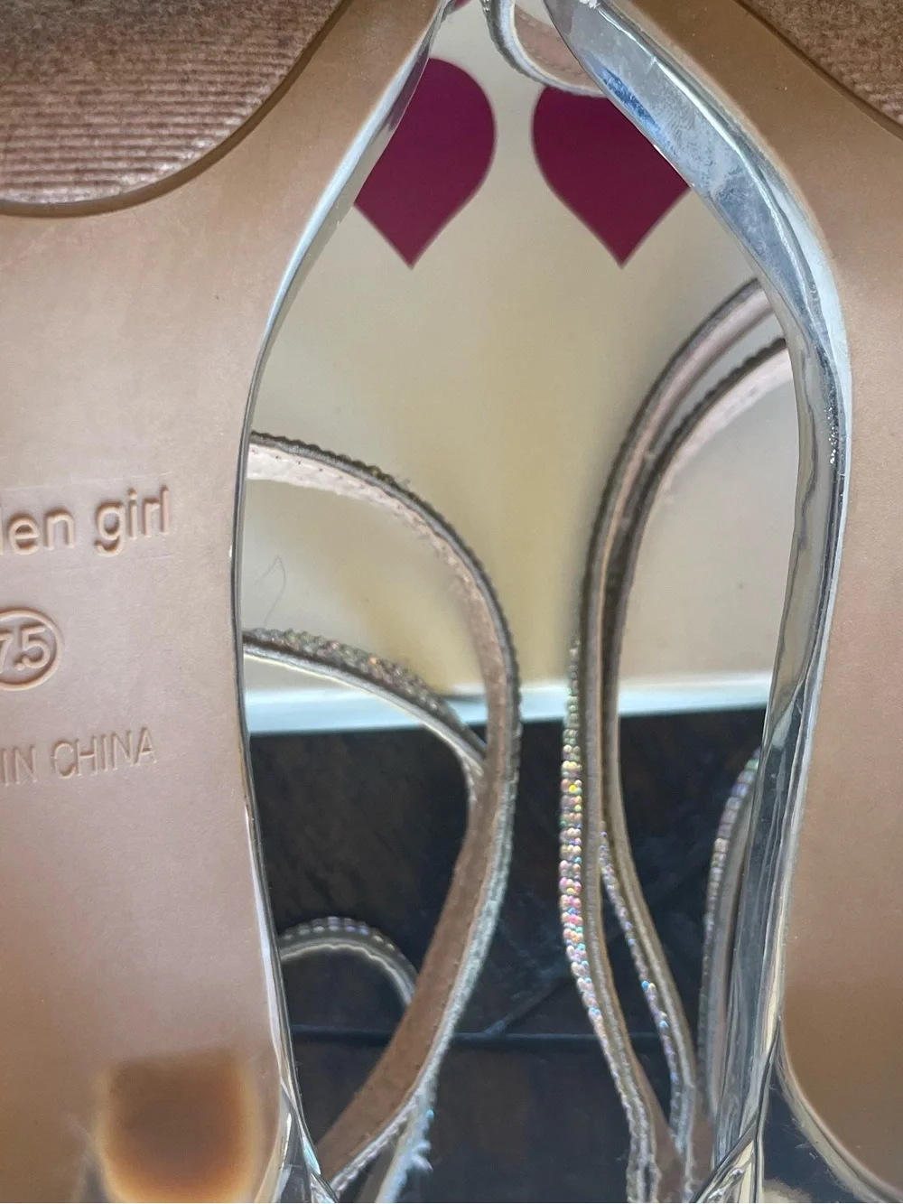 Madden Girl Silver Strappy High Heel Sandals - Size 7.5